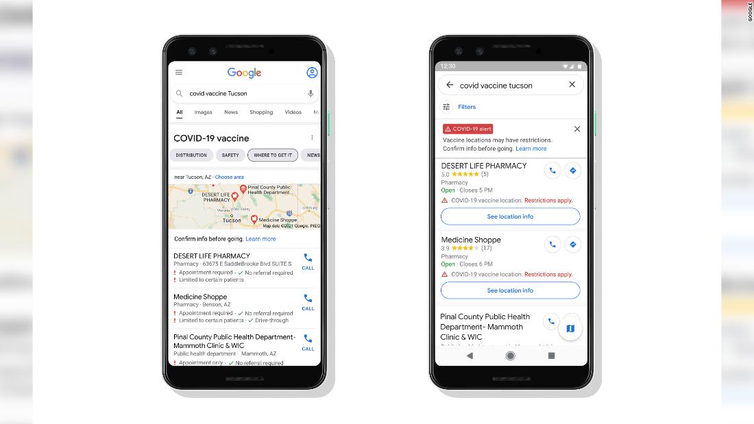 Google Maps will soon display Covid-19 vaccination sites