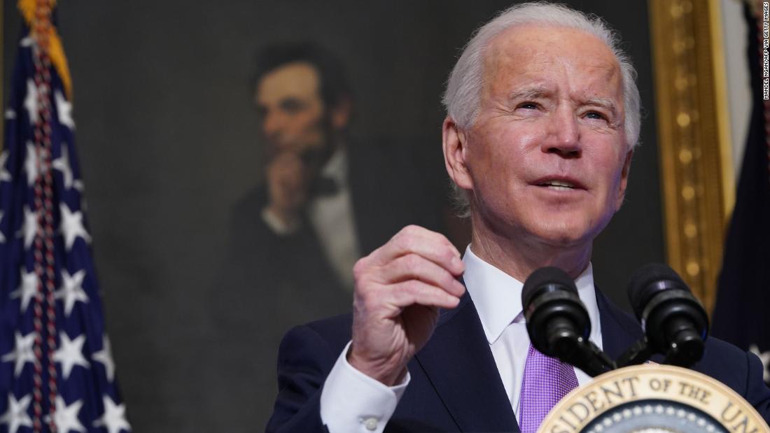 Biden tells House Democrats to 'stick together' in Covid-19 relief push