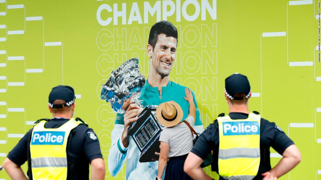 Novak Djokovic arrives back in Belgrade