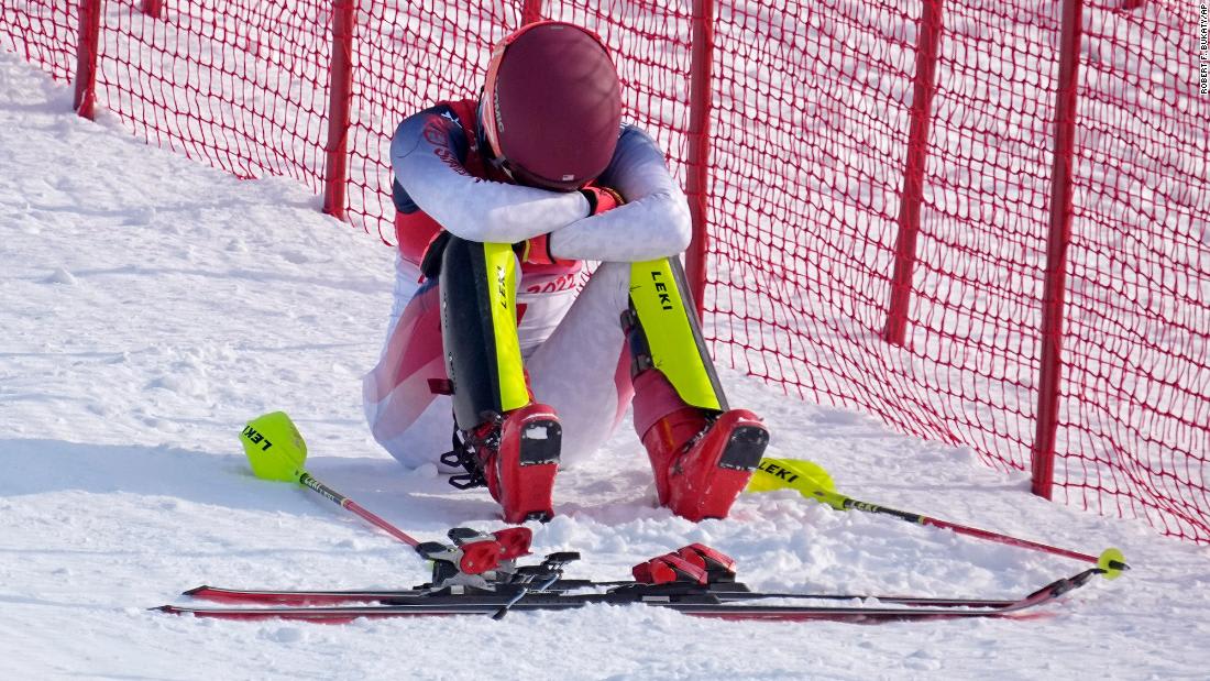 'A really big let down': Mikaela Shiffrin crashes out for the second time at Beijing 2022