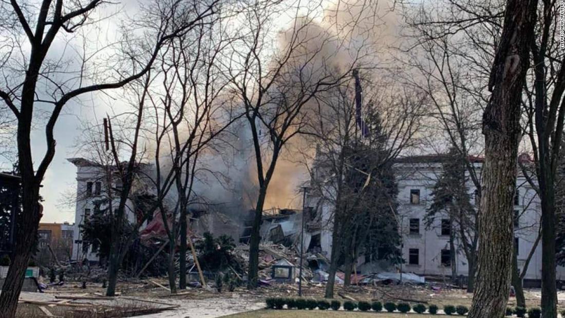 300 people were killed in Russian airstrike on Mariupol theater, Ukrainian authorities say