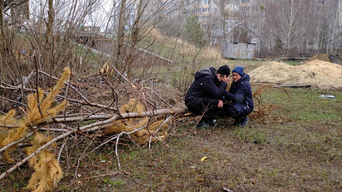 At a mass grave in a Kyiv suburb, the sense of loss is impossible to measure