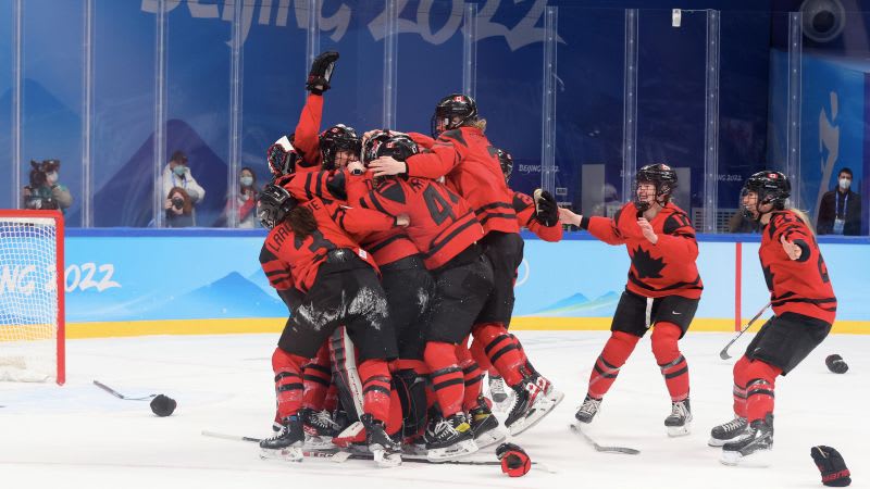 'This is redemption': Canada celebrates winning women's hockey gold with victory over Team USA | CNN