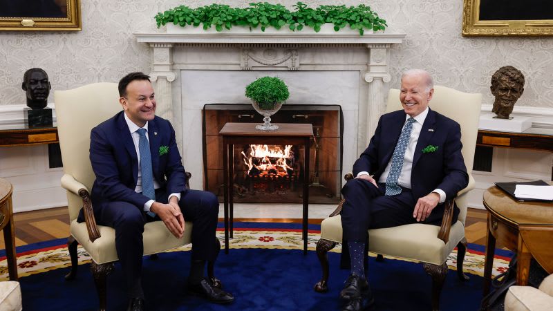 Tensions over Israel-Hamas war loom over Irish Taoiseach's usually jovial annual visit to White House | CNN Politics