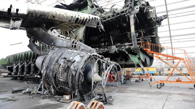 The giant Antonov An-225 plane was destroyed in Russia's invasion. But Ukraine says it will fly again | CNN