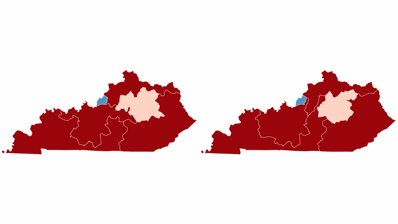 Kentucky redistricting 2022: Congressional maps by district