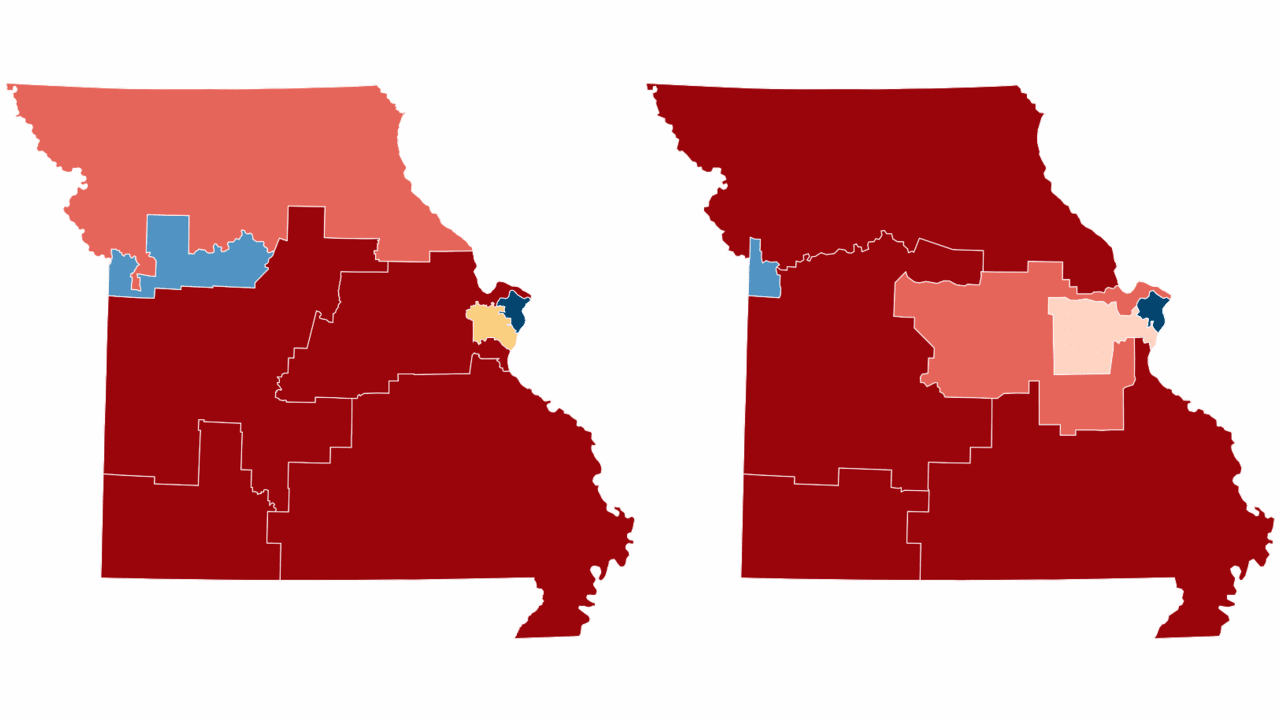 Missouri redistricting 2022: Congressional maps by district