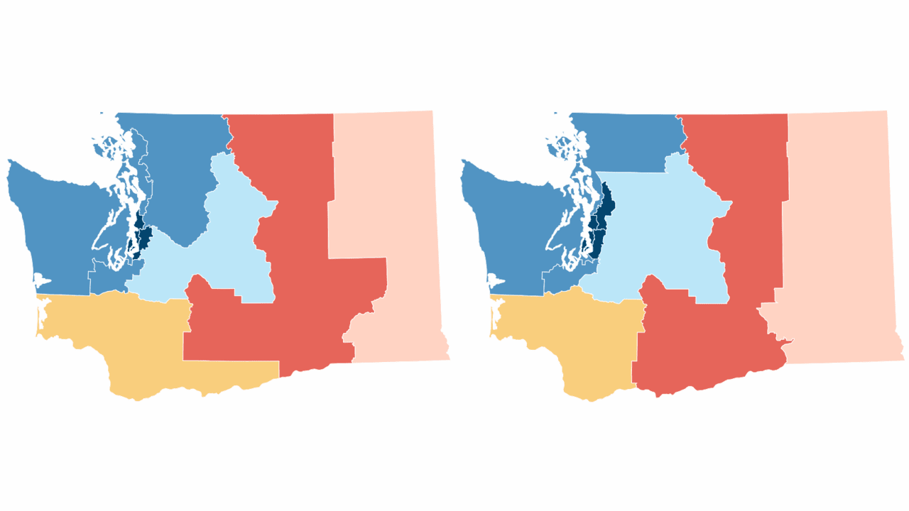 Washington redistricting 2022: Congressional maps by district