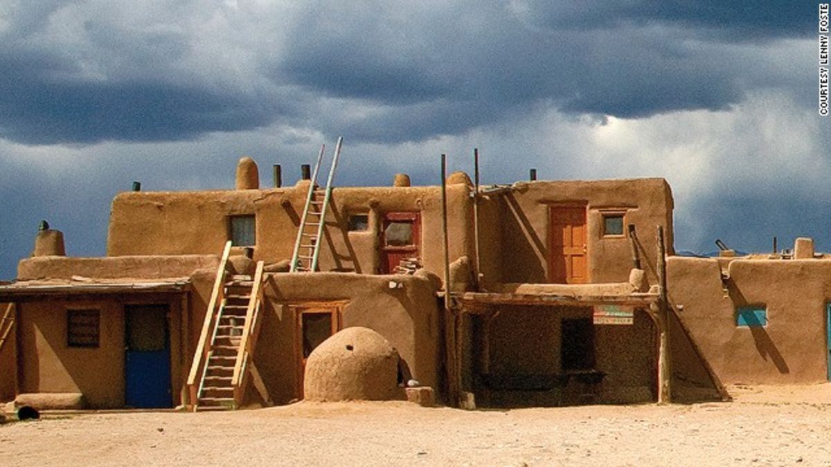 native american adobe houses