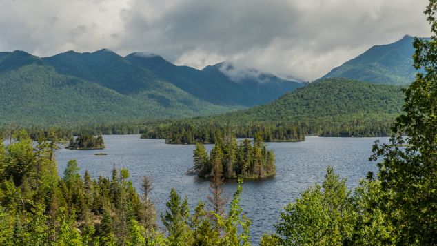 Elk Lake Lodge is tucked into 12,000 acres of privately-owned forest preserve.