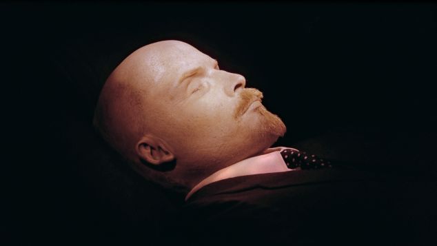 Taking photos of Lenin's body isn't permitted. This rare shot shows the revolutionary leader in October 1991.