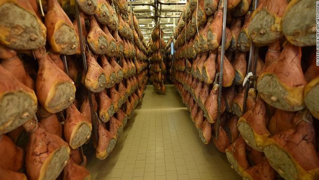 Parma ham -- a staple of Italian cooking.