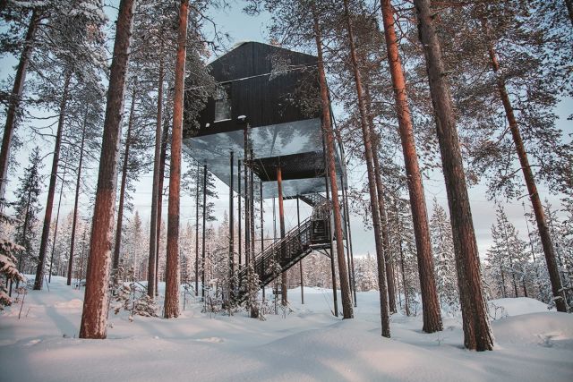 The Treehotel opened in Northern Sweden in 2017.