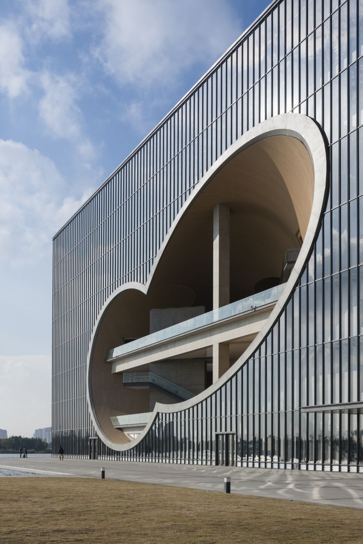 Shanghai's Poly Grand Theater, completed by Ando in 2017.