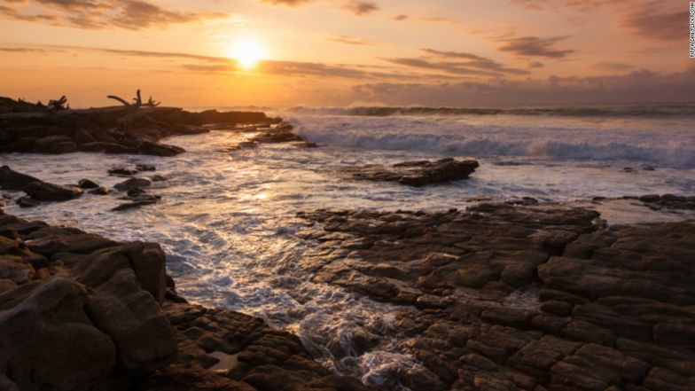 Explore the rock pools at dusk.