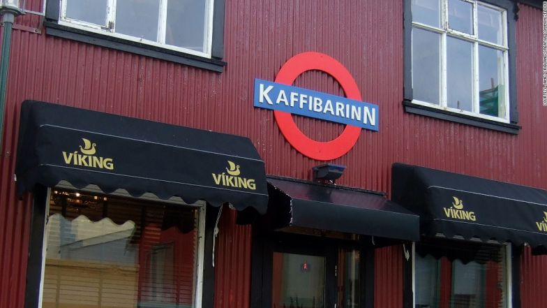 The origin of Kaffibarinn's Tube logo has become the stuff of legend.